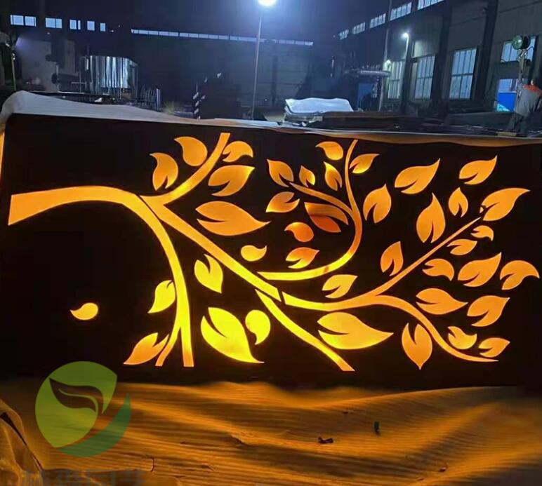 日土耐候钢板灯箱