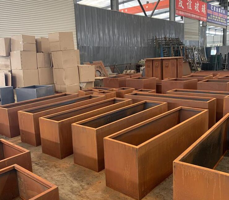 日土耐候钢板花箱