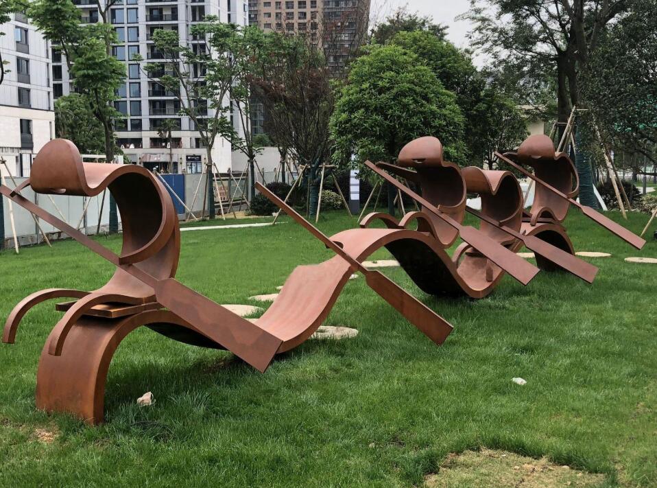 日土锈钢板造型